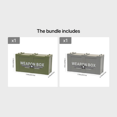 3 Colors Military Building Blocks Toy Weapon Box Kids Toys Christmas