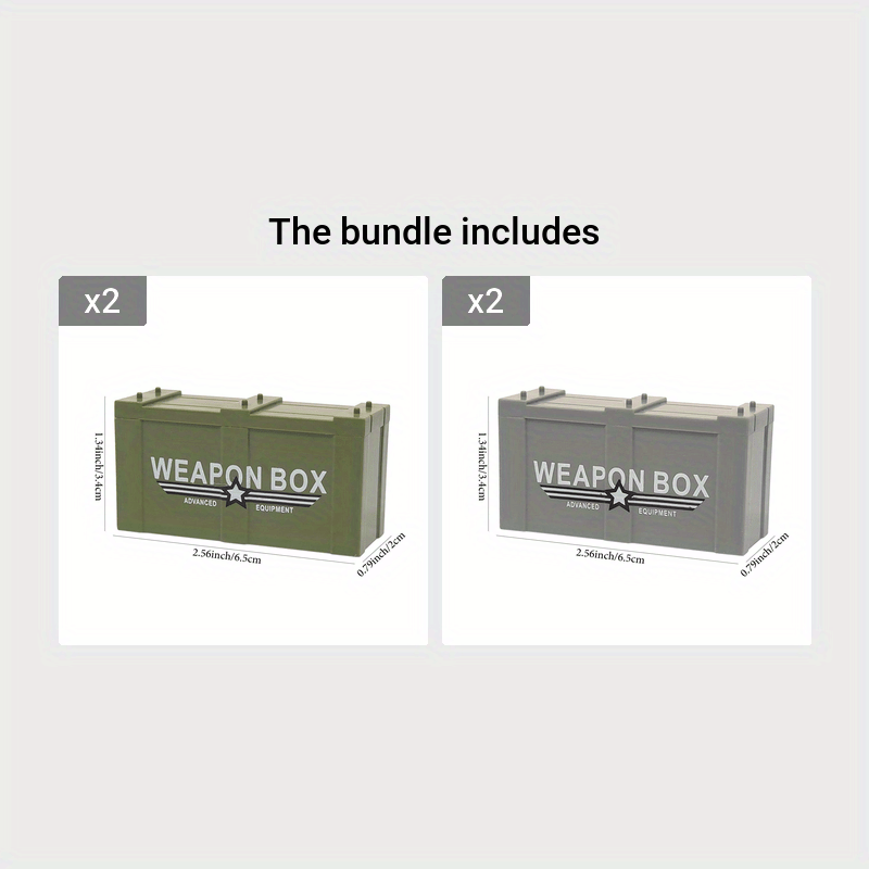 3 Colors Military Building Blocks Toy Weapon Box Kids Toys Christmas
