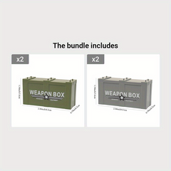 3 Colors Military Building Blocks Toy Weapon Box Kids Toys Christmas