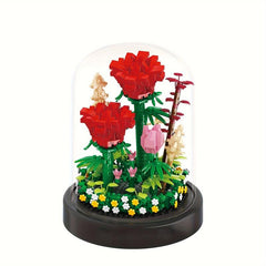 Flower Bouquet Building Set DIY Plant Potted Decoration Model Building Blocks