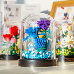 Flower Bouquet Building Set DIY Plant Potted Decoration Model Building Blocks