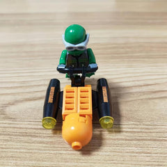 Underwater Explorer Model Assembly Block Doll Boy Gift Ornament