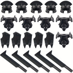 Medieval Knight Doll Equipment Set with Helmets, Armor, Shields and Weapons