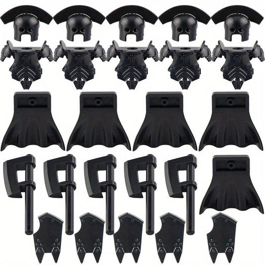 Medieval Knight Doll Equipment Set with Helmets, Armor, Shields and Weapons