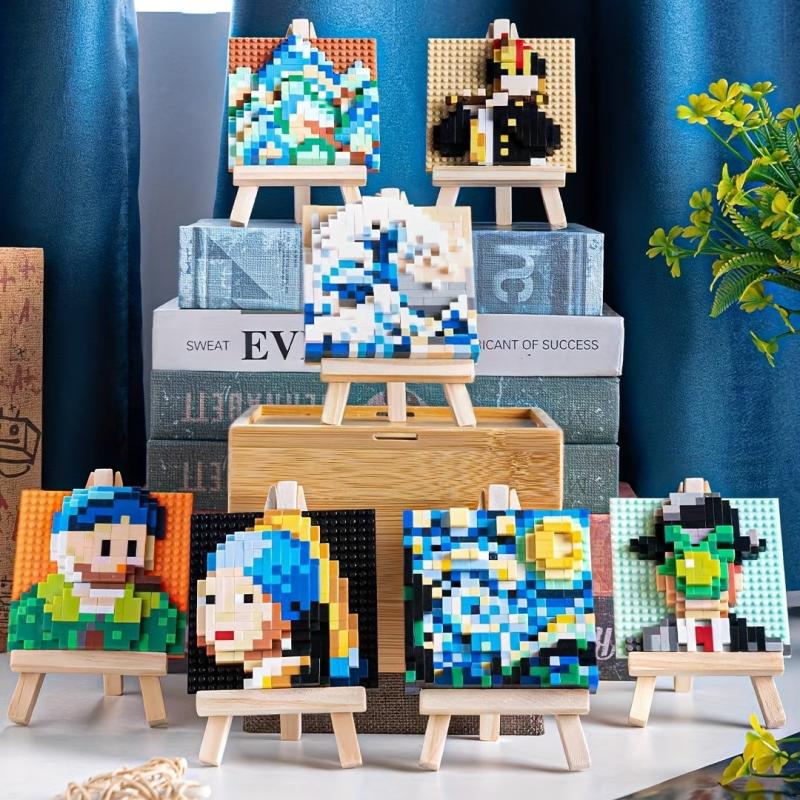 Famous Painting Building Blocks Educational Toys Gift