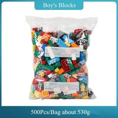 500pcs Building Blocks DIY Bricks Small Size Assembly Models Educational Toys