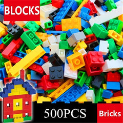 500pcs Building Blocks DIY Bricks Small Size Assembly Models Educational Toys