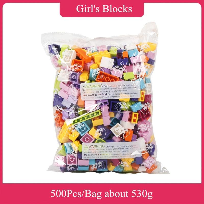 500pcs Building Blocks DIY Bricks Small Size Assembly Models Educational Toys