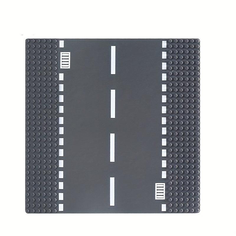 1pc Urban Road Town Building Block Floor Halloween Christmas Thanksgiving