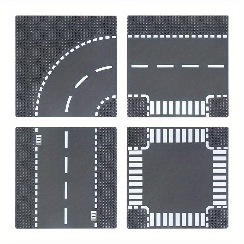 1pc Urban Road Town Building Block Floor Halloween Christmas Thanksgiving