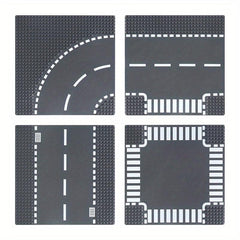 1pc Urban Road Town Building Block Floor Halloween Christmas Thanksgiving