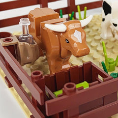 Cow Scene Particle Building Blocks