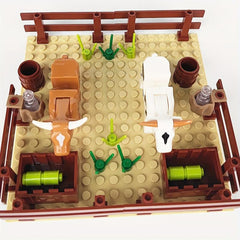 Cow Scene Particle Building Blocks
