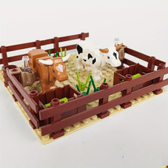 Cow Scene Particle Building Blocks