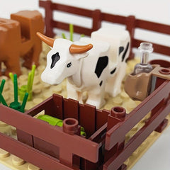 Cow Scene Particle Building Blocks