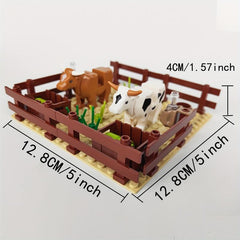 Cow Scene Particle Building Blocks