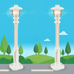 2pcs Streetlamp Bricks Set Road Light Building Block Kit Halloween Decoration