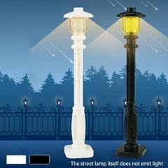 2pcs Streetlamp Bricks Set Road Light Building Block Kit Halloween Decoration