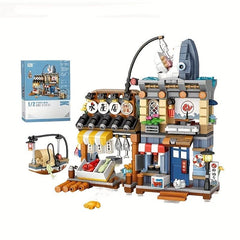 Japanese Izakaya Shop Building Blocks MOC Toy Set 789 PCS