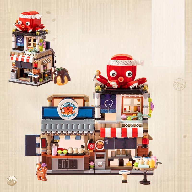 Japanese Izakaya Shop Building Blocks MOC Toy Set 789 PCS