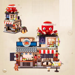 Japanese Izakaya Shop Building Blocks MOC Toy Set 789 PCS
