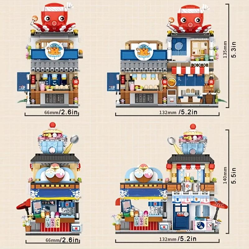Japanese Izakaya Shop Building Blocks MOC Toy Set 789 PCS