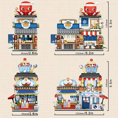 Japanese Izakaya Shop Building Blocks MOC Toy Set 789 PCS