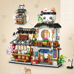 Japanese Izakaya Shop Building Blocks MOC Toy Set 789 PCS