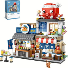 Japanese Izakaya Shop Building Blocks MOC Toy Set 789 PCS