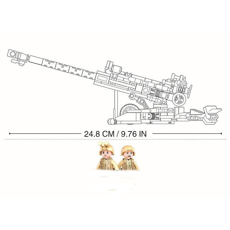Kids Army Light Howitzer Building Block Toy
