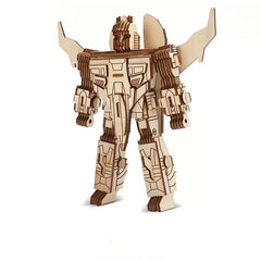 Robot Wooden 3D Puzzle Children's Educational Toys DIY Model For Boys