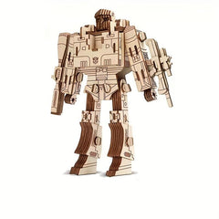 Robot Wooden 3D Puzzle Children's Educational Toys DIY Model For Boys
