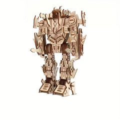 Robot Wooden 3D Puzzle Children's Educational Toys DIY Model For Boys