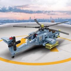 Building Blocks Helicopter Military Fighter Toy Gift
