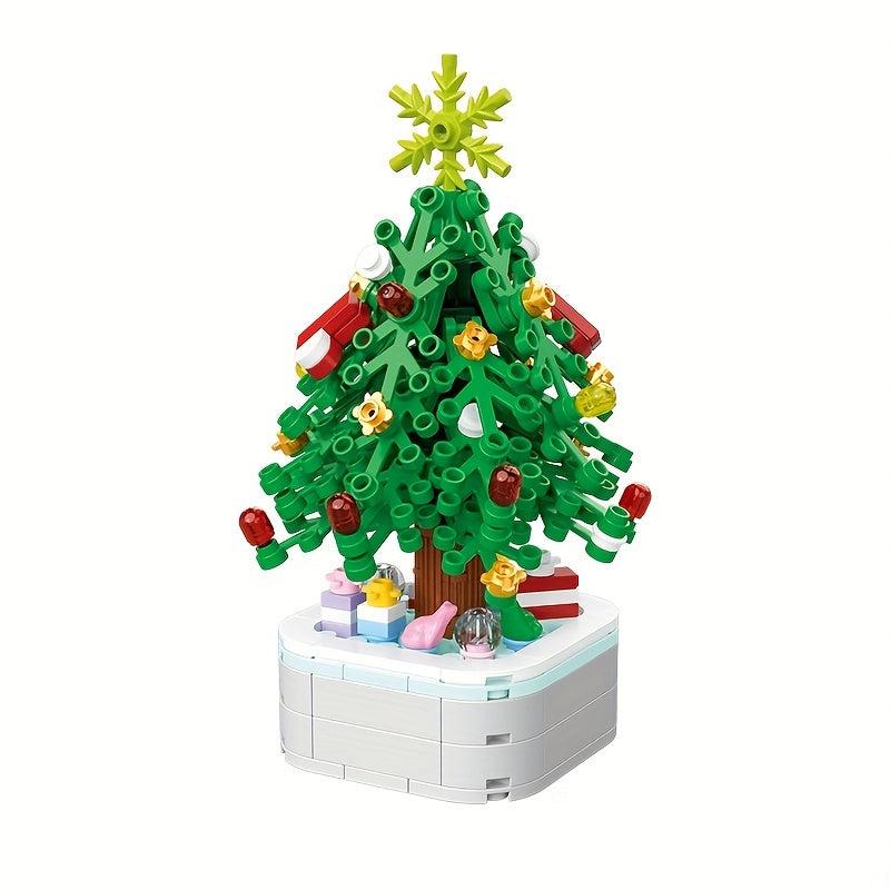Kids Christmas Tree Building Blocks Flower Christmas Toy