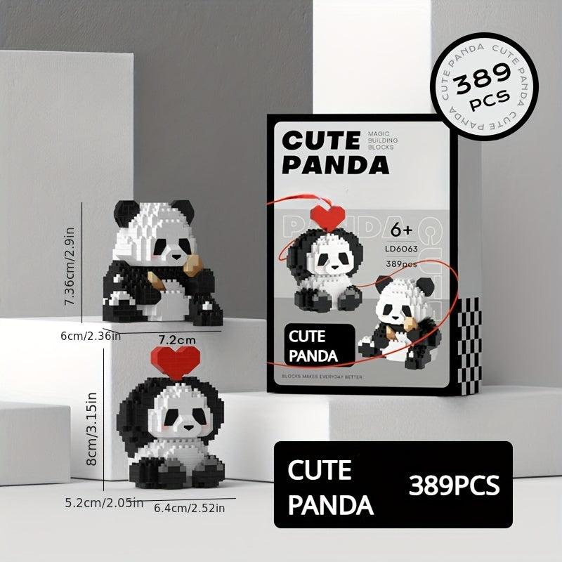 Panda Building Blocks DIY Educational Toys Gift