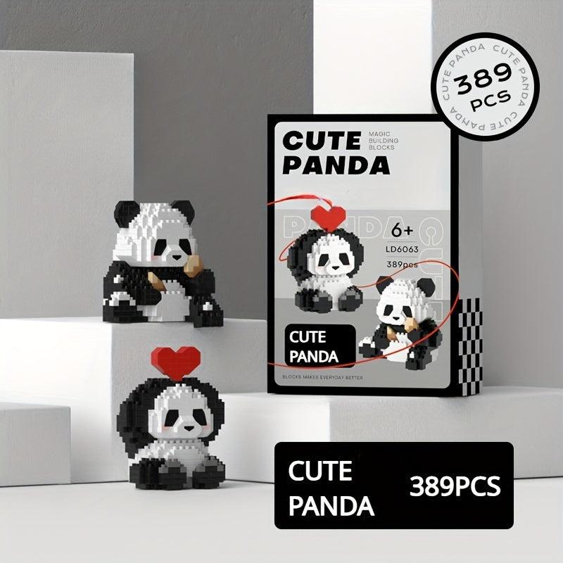 Panda Building Blocks DIY Educational Toys Gift