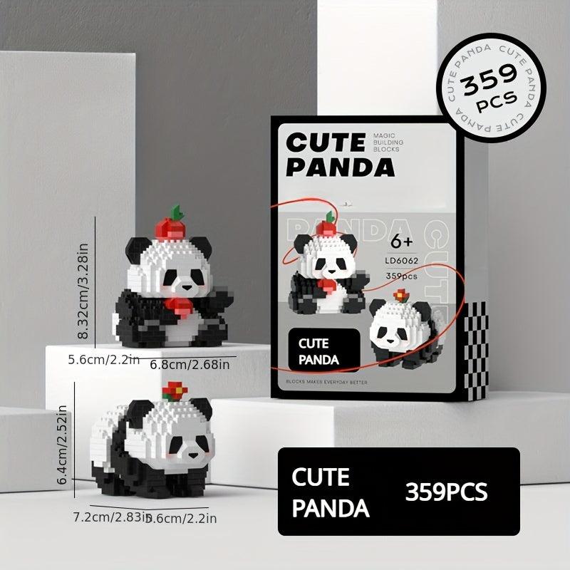 Panda Building Blocks DIY Educational Toys Gift