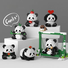 Panda Building Blocks DIY Educational Toys Gift