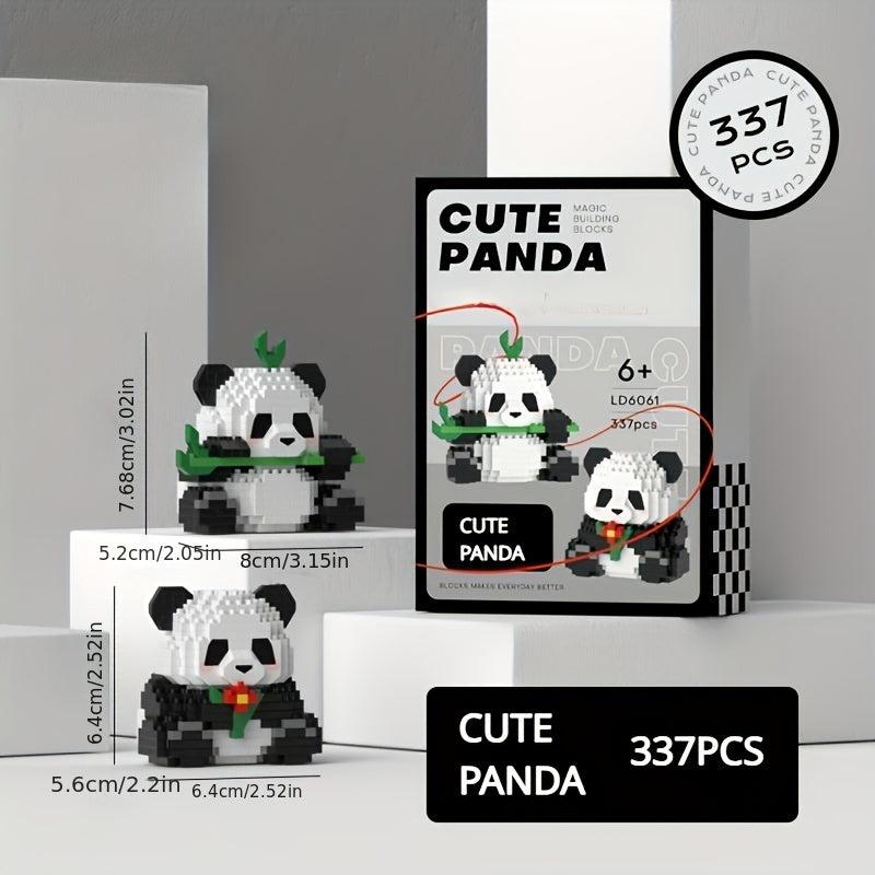 Panda Building Blocks DIY Educational Toys Gift