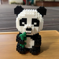 Panda Building Blocks Small Interlocking Toys Model Decoration
