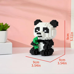 Panda Building Blocks Small Interlocking Toys Model Decoration