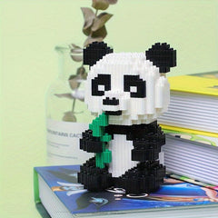 Panda Building Blocks Small Interlocking Toys Model Decoration