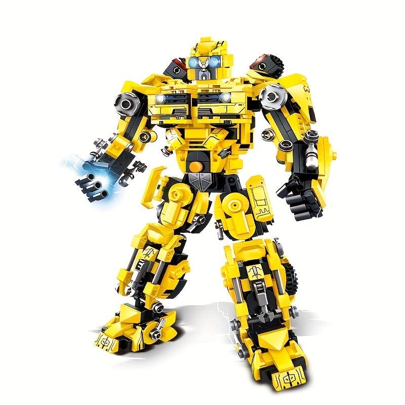 Classic Robot Car Building Blocks Deformable Model Building Blocks