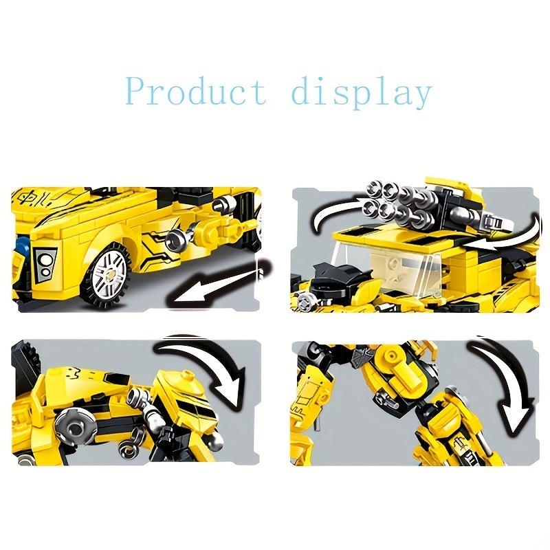 Classic Robot Car Building Blocks Deformable Model Building Blocks