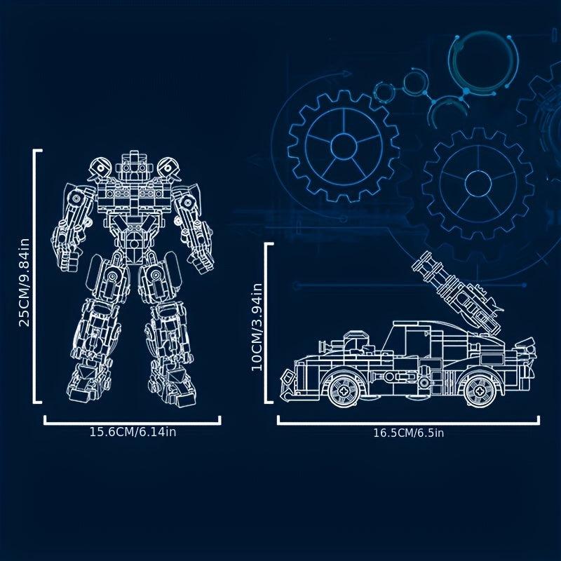 Classic Robot Car Building Blocks Deformable Model Building Blocks