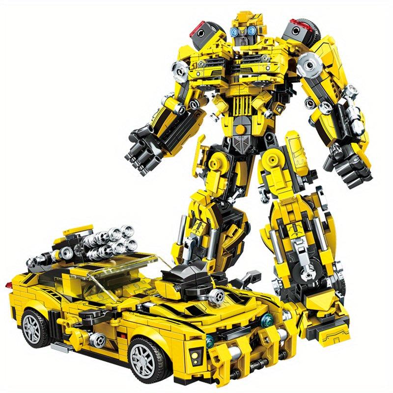 Classic Robot Car Building Blocks Deformable Model Building Blocks