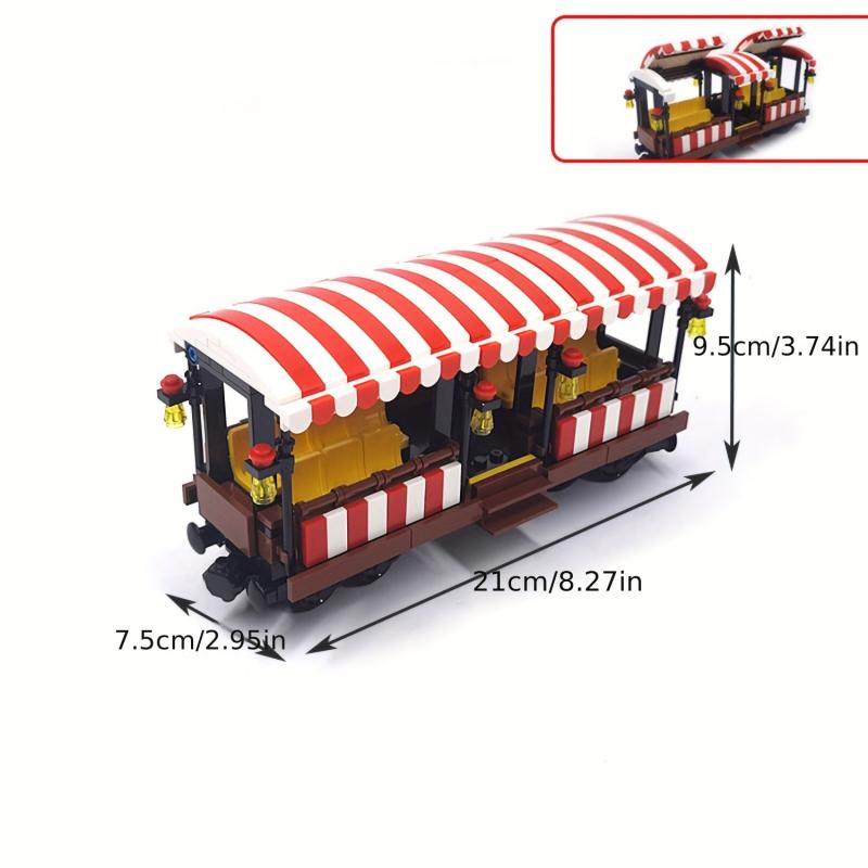 Building Blocks Christmas Train Carriage for Boys