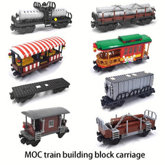 Building Blocks Christmas Train Carriage for Boys