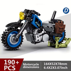 Motorcycle Building Blocks Ornaments Off-road Bicycles DIY Toys
